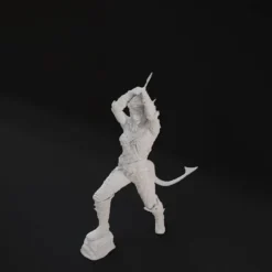 Karlach Figurine - Pose 3 - 3D Print Files -Galacticarmory Store Comp p3a 1