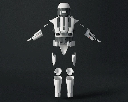Imperial Mandalorian Commando Armor - 3D Print Files 3 Imperial Mandalorian Commando Armor - 3D Print Files