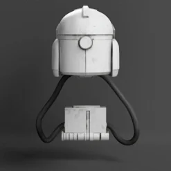 Animated Clone Trooper Pilot Helmet - 3D Print Files