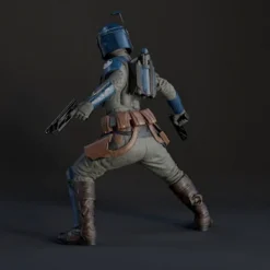 Bo Katan Figurine - Pose 4 - 3D Print Files