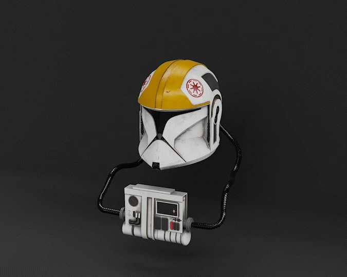 Phase 1 Clone Trooper Pilot Helmet - 3D Print Files 4 Phase 1 Clone Trooper Pilot Helmet - 3D Print Files - Image 2