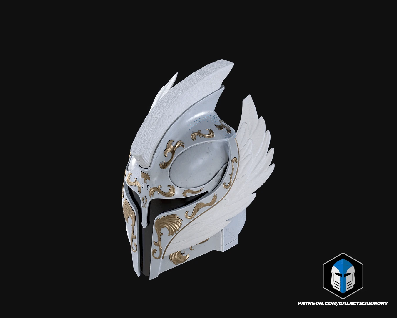 Angelic Mando Helmet - 3D Print Files 4 Angelic Mando Helmet - 3D Print Files - Image 2