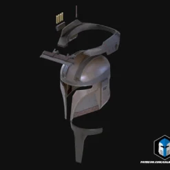 Cowboy Mando Helmet - 3D Print Files -Galacticarmory Store CowboyMandoHelmet Exploded
