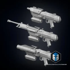 DC-17M Republic Commando Blaster - 3D Print Files -Galacticarmory Store DC 17MBlaster 3 scaled