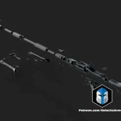 DLT-19 Blaster - 3D Print Files 17 DLT-19 Blaster - 3D Print Files -Galacticarmory Store DLT 19 Exploded