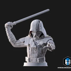 Damaged Darth Vader Bust - Pose 3 - 3D Print Files