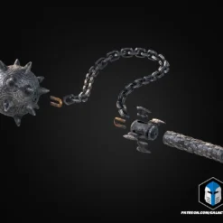 Dark Ages Flail - 3D Print Files -Galacticarmory Store DarkAgesFlail Exploded