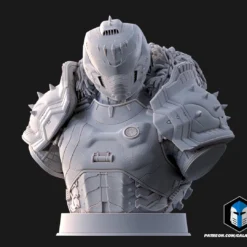 Slayer Dark Ages Figurines - 3D Print Files -Galacticarmory Store DarkAgesSlayerBustPose2