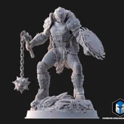 Slayer Dark Ages Figurines - 3D Print Files -Galacticarmory Store DarkAgesSlayerFigurinePose3