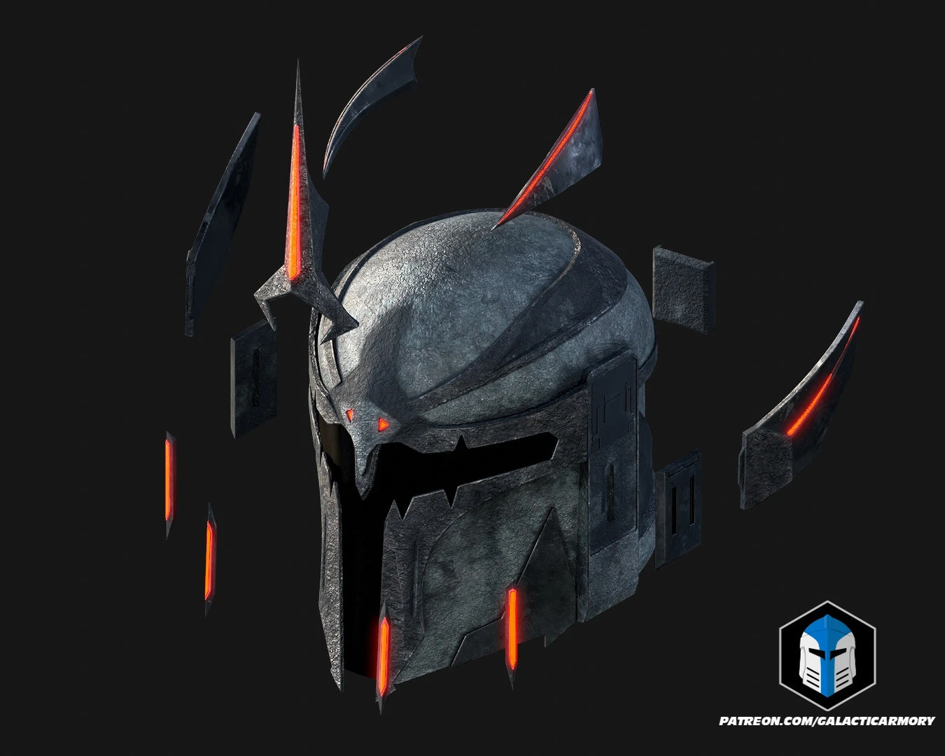 Demonic Mando Helmet - 3D Print Files 6 Demonic Mando Helmet - 3D Print Files - Image 4