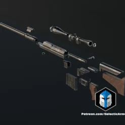 Anti-Materiel Rifle - 3D Print Files -Galacticarmory Store FalloutAnti MaterielRifle Exploded