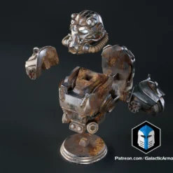 T-60 Power Armor Bust - 3D Print Files -Galacticarmory Store FalloutT 60Bust Exploded