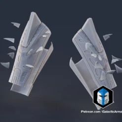 Saint 14 Armor - 3D Print Files -Galacticarmory Store ForearmsSeparated
