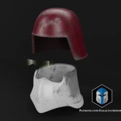 Galactic Marine Clone Trooper Helmet - 3D Print Files -Galacticarmory Store GalacticMarineHelmet Exploded