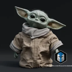 Grogu Figurine - Pose 1 - 3D Print Files -Galacticarmory Store Grogo Pose1