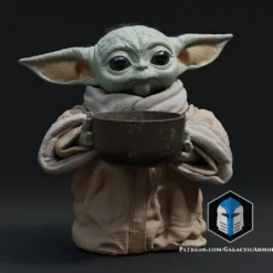 Grogu Figurine - Pose 4 - 3D Print Files -Galacticarmory Store Grogu Pose4