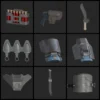 Spartan Armor Accessories Bundle - 3D Print Files -Galacticarmory Store HaloArmor ChestAccessories scaled