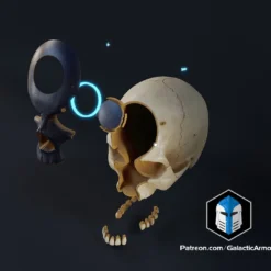 Infinite Oddball Skull - 3D Print Files -Galacticarmory Store HaloInfiniteSkull Exploded