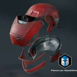 Reach Gungnir Helmet - 3D Print Files 16 Reach Gungnir Helmet - 3D Print Files -Galacticarmory Store HaloReachGungnirHelmet Exploded