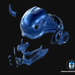 Infinite Yokai Helmet - 3D Print Files -Galacticarmory Store HaloYokaiHelmet Exploded