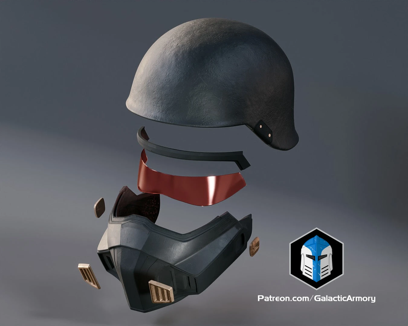 Helldivers 2 Helmet - Light Gunner - 3D Print Files 6 Helldivers 2 Helmet - Light Gunner - 3D Print Files - Image 4