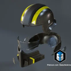 Helldivers 2 Helmet - B-01 Tactical - 3D Print Files -Galacticarmory Store Helldivers2B 01TacticalHelmet Exploded