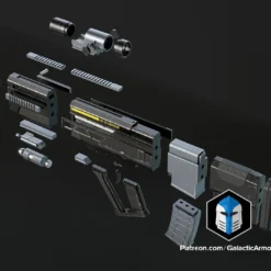 Helldivers 2 Liberator - Pro Version - 3D Print Files 16 Helldivers 2 Liberator - Pro Version - 3D Print Files -Galacticarmory Store HelldiversLiberator ProVersion Expldoed