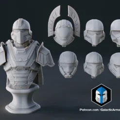 Helldivers 2 - Hero Of The Federation Bust - 3D Print Files -Galacticarmory Store HerooftheFederationBust Variants