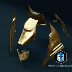 Hood Of The Exile Helmet - 3D Print Files -Galacticarmory Store HoodoftheExileHelmet Exploded
