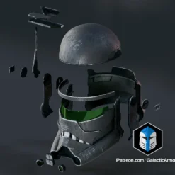 Bad Batch Imperial Crosshair Helmet - 3D Print Files 18 Bad Batch Imperial Crosshair Helmet - 3D Print Files -Galacticarmory Store ImperialCrosshairHelmet Exploded