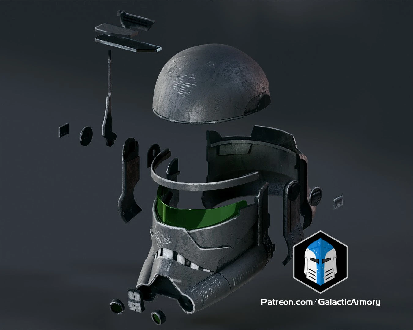 Bad Batch Imperial Crosshair Helmet - 3D Print Files 7 Bad Batch Imperial Crosshair Helmet - 3D Print Files - Image 5
