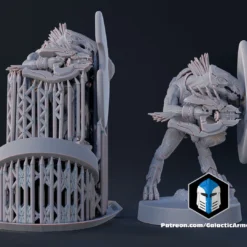 1:48 Scale Jackal Miniatures - 3D Print Files -Galacticarmory Store JackalPose2Side by side