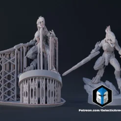 1:48 Scale Jackal Miniatures - 3D Print Files -Galacticarmory Store JackalPose4Side by side