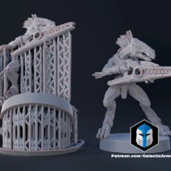 1:48 Scale Jackal Miniatures - 3D Print Files -Galacticarmory Store JackalPose5Side by side