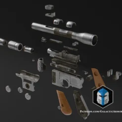 Jedi: Survivor DL-44 Blaster - 3D Print Files 19 Jedi: Survivor DL-44 Blaster - 3D Print Files -Galacticarmory Store JediSurvivor DL 44Exploded