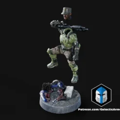 1:48 Scale UNSC Marine Miniatures - 3D Print Files -Galacticarmory Store Johnson Exploded