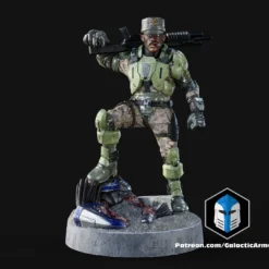1:48 Scale UNSC Marine Miniatures - 3D Print Files -Galacticarmory Store Johnson1