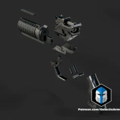 Blade Runner K's Blaster - 3D Print Files 17 Blade Runner K's Blaster - 3D Print Files -Galacticarmory Store K sBlaster BladeRunner Exploded