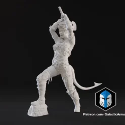 Karlach Figurine - Pose 3 - 3D Print Files -Galacticarmory Store KarlachFigurine Pose3