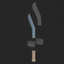 Spartan Armor Accessories Bundle - 3D Print Files -Galacticarmory Store KukriMachete Exploded