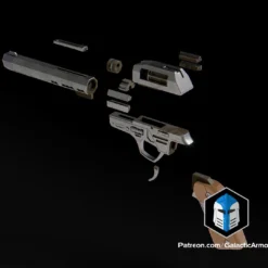 Jedi: Survivor LW-96 Blaster - 3D Print Files -Galacticarmory Store LW 96Blaster Exploded