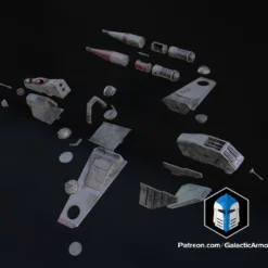 1:48 Scale LAAT Gunship - 3D Print Files -Galacticarmory Store LegionSizedLAAT Exploded
