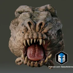 Life Sized Rancor Head Wall Mount - 3D Print Files -Galacticarmory Store LifeSizedRancorWallMount