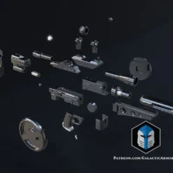 M-5 ARC Trooper Blaster - 3D Print Files -Galacticarmory Store M 5Blaster Exploded