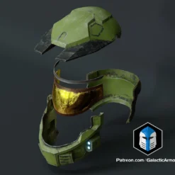 Mark 5 Legacy Helmet - 3D Print Files -Galacticarmory Store MKVLegacyHelmet Exploded