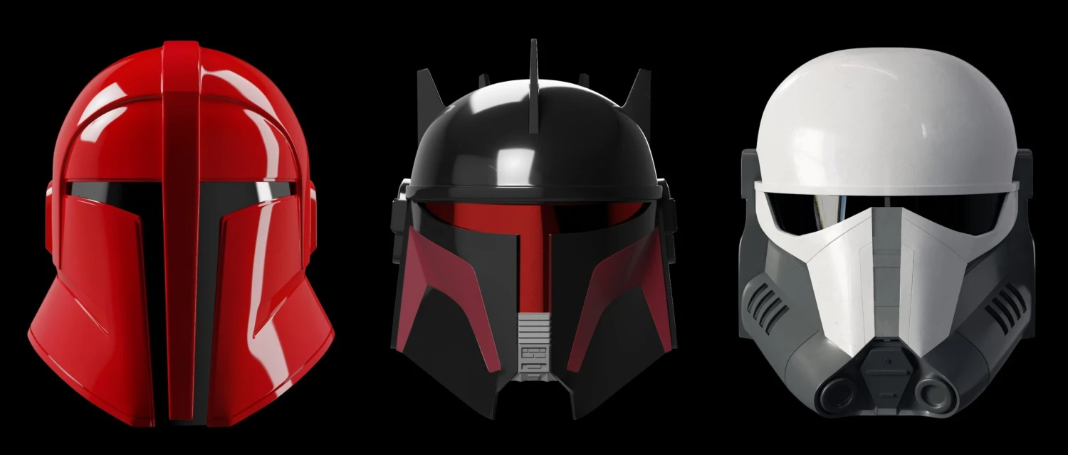 Imperial Mandalorian Helmet BUNDLE - 3D Print Files 3 Imperial Mandalorian Helmet BUNDLE - 3D Print Files
