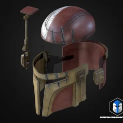 Mando Spirit Helmet And Armor - 3D Print Files -Galacticarmory Store MandoSpiritHelmet Exploded