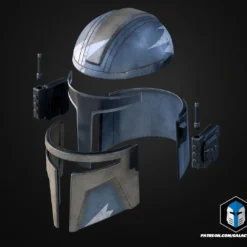 Mando Strength Helmet And Armor - 3D Print Files -Galacticarmory Store MandoStrengthHelmet Exploded