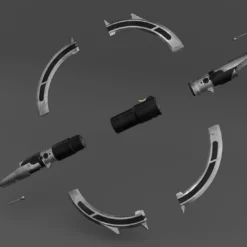 Marrok Inquisitor Lightsaber - 3D Print Files -Galacticarmory Store MarrokLightsaber Exploded