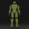 Print-In-Place Articulated Master Chief Doll - 3D Print Files -Galacticarmory Store MasterChiefArticulated360GIF